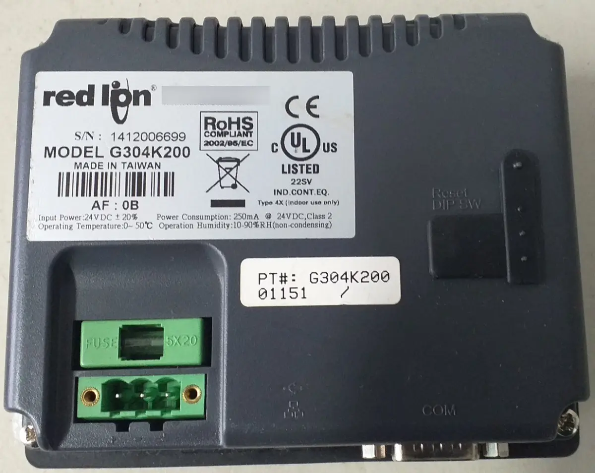 Pantalla Hmi Touch A Color Red Lion 5¨ G304k200 (Usado) - Imagen 2